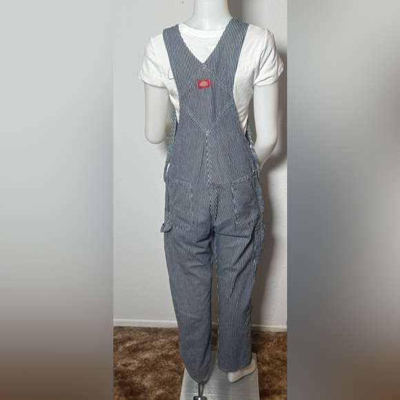 Vintage Dickies Striped Blue Overalls - Picture 5 of 11